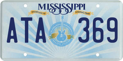 MS license plate ATA369
