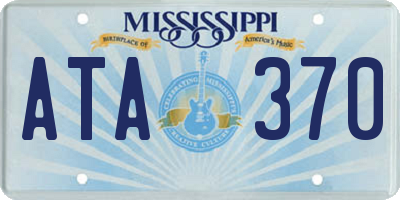 MS license plate ATA370