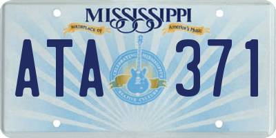 MS license plate ATA371
