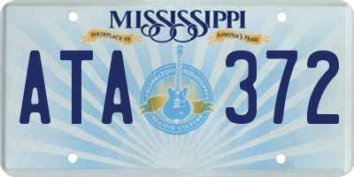 MS license plate ATA372