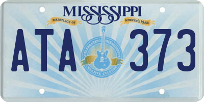 MS license plate ATA373