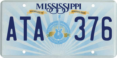 MS license plate ATA376
