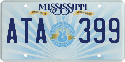 MS license plate ATA399