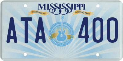 MS license plate ATA400