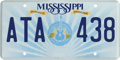MS license plate ATA438