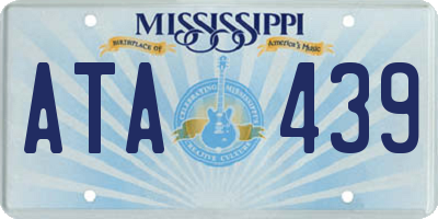 MS license plate ATA439