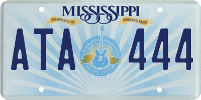MS license plate ATA444
