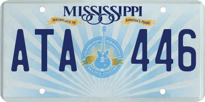 MS license plate ATA446