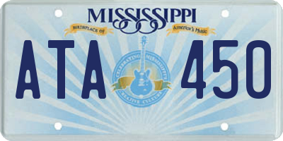 MS license plate ATA450