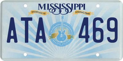 MS license plate ATA469
