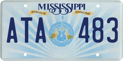 MS license plate ATA483