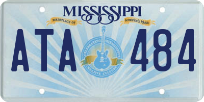 MS license plate ATA484