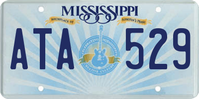 MS license plate ATA529