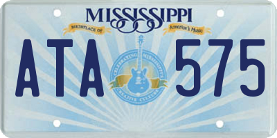 MS license plate ATA575