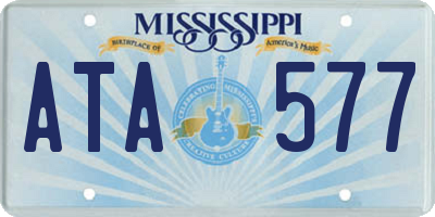 MS license plate ATA577