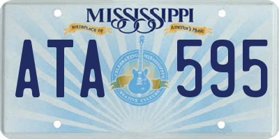 MS license plate ATA595