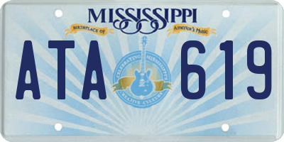 MS license plate ATA619