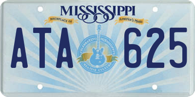 MS license plate ATA625