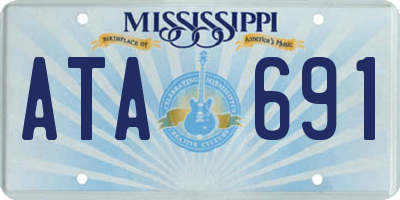 MS license plate ATA691