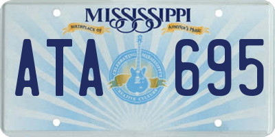 MS license plate ATA695