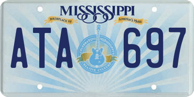 MS license plate ATA697