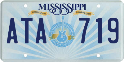 MS license plate ATA719