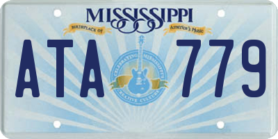 MS license plate ATA779