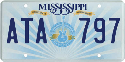 MS license plate ATA797