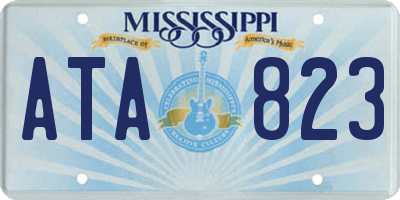 MS license plate ATA823