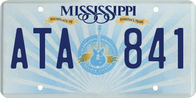 MS license plate ATA841