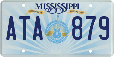 MS license plate ATA879