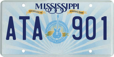 MS license plate ATA901