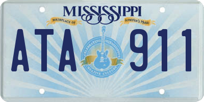 MS license plate ATA911