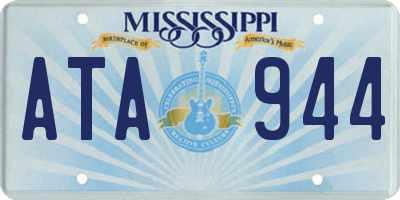 MS license plate ATA944