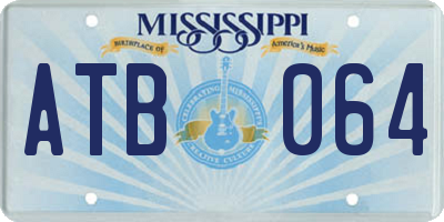 MS license plate ATB064