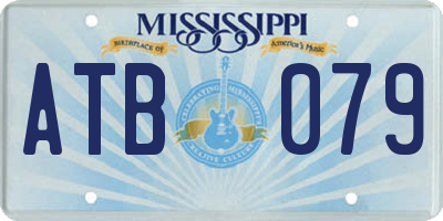 MS license plate ATB079