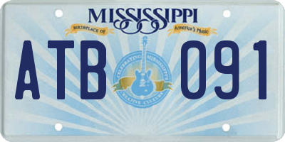 MS license plate ATB091