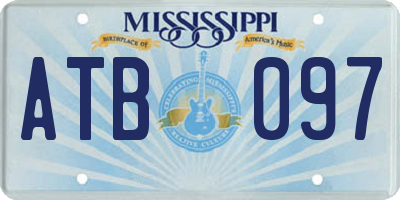 MS license plate ATB097