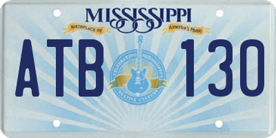 MS license plate ATB130
