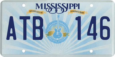 MS license plate ATB146