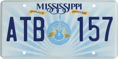 MS license plate ATB157