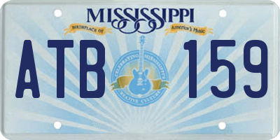 MS license plate ATB159