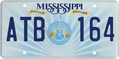 MS license plate ATB164