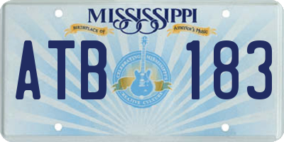 MS license plate ATB183