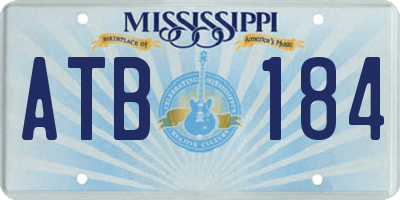 MS license plate ATB184