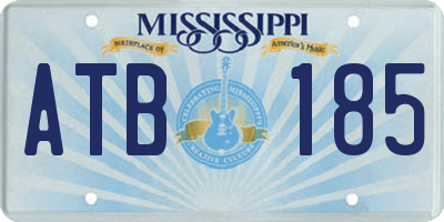 MS license plate ATB185