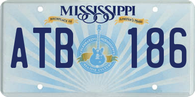 MS license plate ATB186
