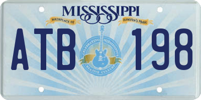 MS license plate ATB198