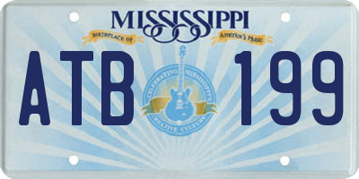 MS license plate ATB199
