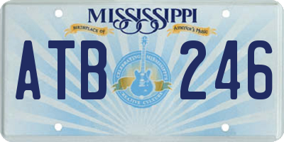 MS license plate ATB246